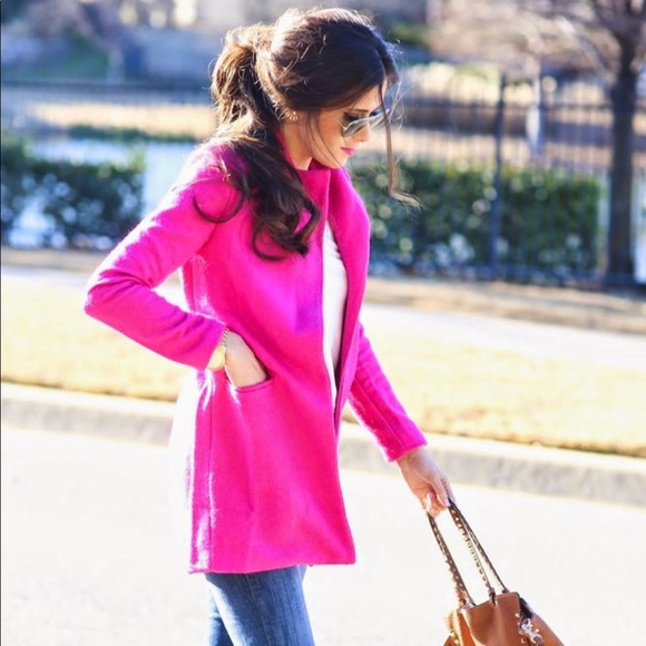 Pandora Jackets & Blazers - Hot Pink Coat